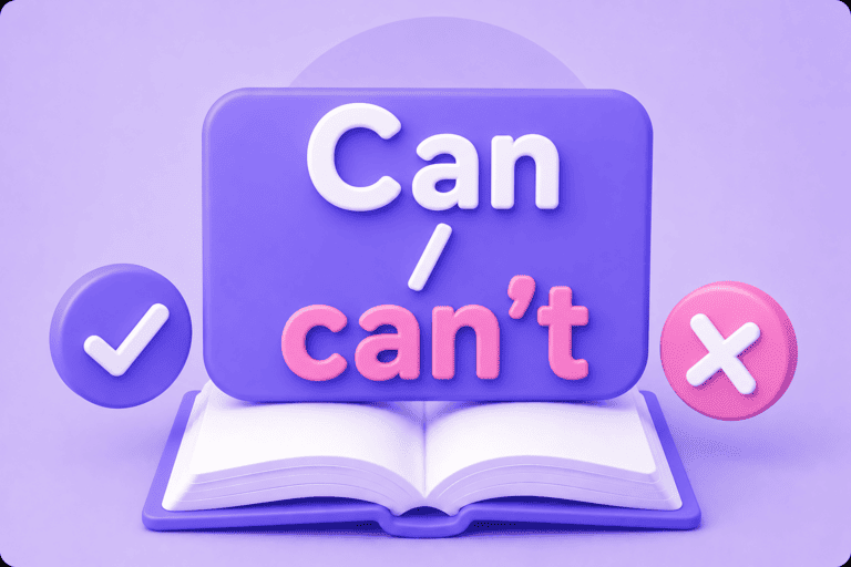 Can / can’t — умение, возможность и разрешение