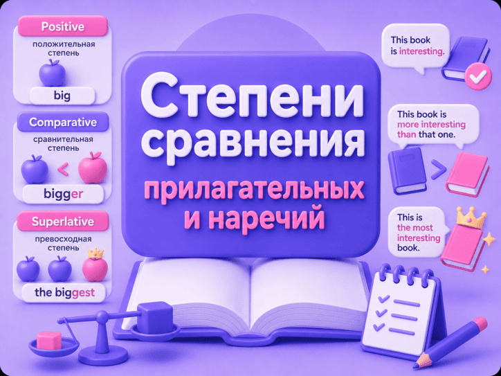 Степени сравнения и усиление прилагательных